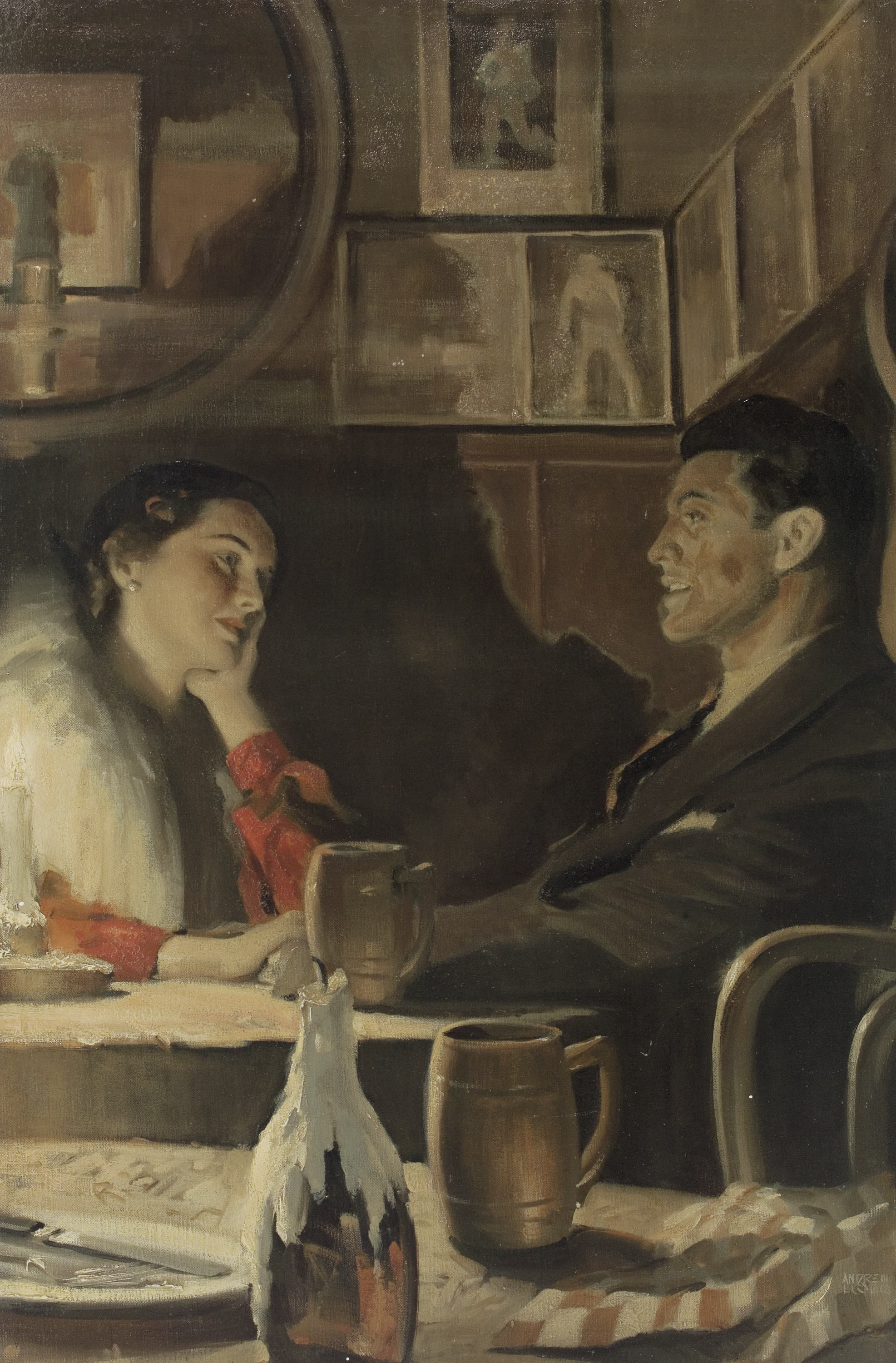Table For Two by Andrew Loomis